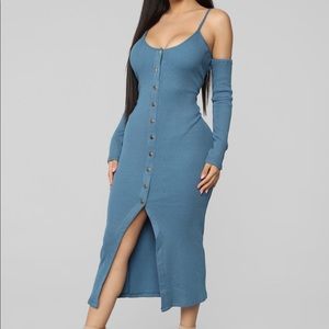 Cold Shoulder Sweater Dress